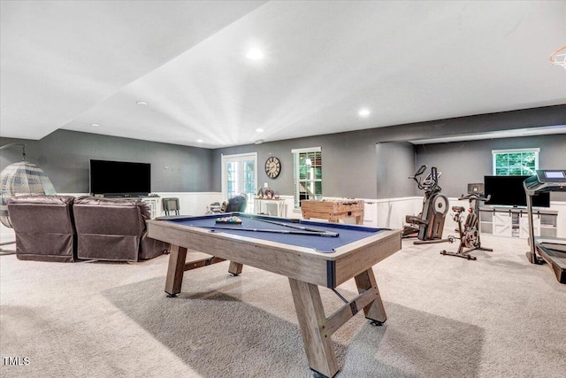 728 Opposition Way, Wake Forest, NC 27587 - game room featuring carpet, billiards table, and recessed lighting