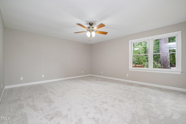 2629 Hiking Trl, Raleigh, NC 27615 - unfurnished room featuring a ceiling fan and light colored carpet
