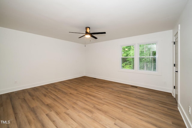 1308 Broken Branch Ct, Raleigh, NC 27610 - spare room featuring ceiling fan and wood finished floors