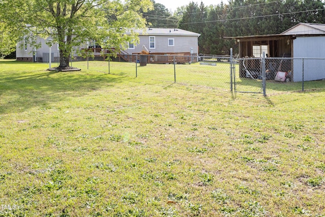 764 Olivers Grove Rd, Four Oaks, NC 27524 - view of yard featuring a gate
