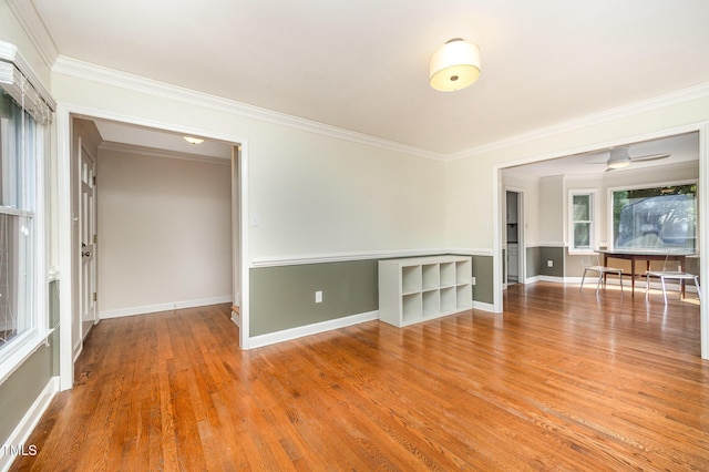 3913 Littlefield Ct, Raleigh, NC 27606 - unfurnished room featuring ornamental molding and wood finished floors