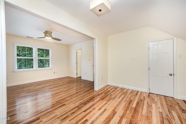 3913 Littlefield Ct, Raleigh, NC 27606 - empty room with light wood finished floors and ceiling fan