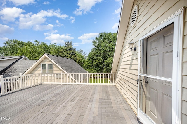 3913 Littlefield Ct, Raleigh, NC 27606 - deck with view of scattered trees