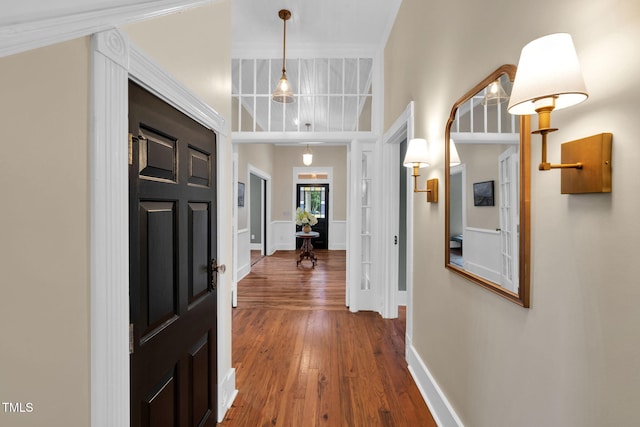 210 E Trinity Ave, Durham, NC 27701 - entryway with hardwood / wood-style floors and baseboards