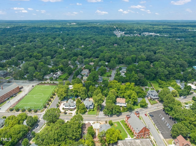 210 E Trinity Ave, Durham, NC 27701 - aerial view of a heavily wooded area
