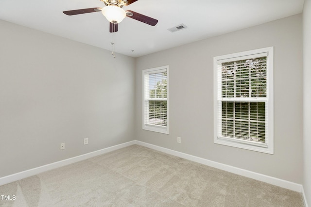 1304 Trailing Rose Ct, Wake Forest, NC 27587 - unfurnished room featuring light colored carpet and a ceiling fan