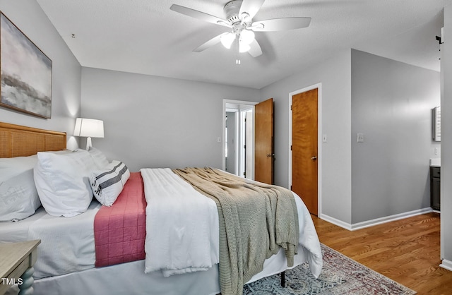 311 Westbrook Dr, Carrboro, NC 27510 - bedroom with wood finished floors and ceiling fan