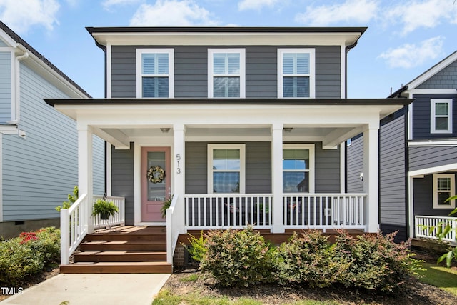 513 Basin Hill Dr, Wake Forest, NC 27587 - view of front of home featuring a porch