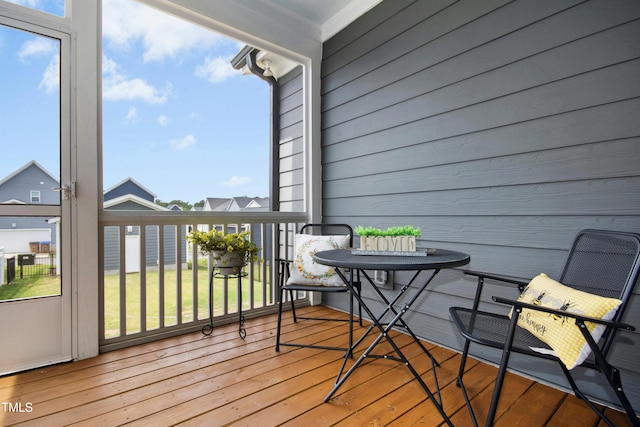 513 Basin Hill Dr, Wake Forest, NC 27587 - view of wooden terrace