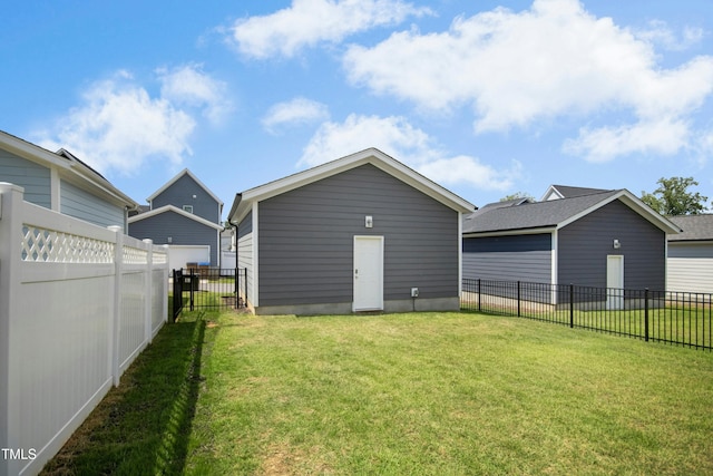 513 Basin Hill Dr, Wake Forest, NC 27587 - back of house with a fenced backyard