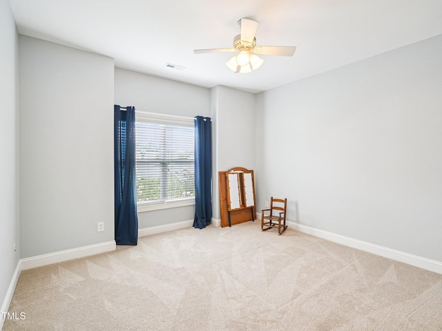 214 Ashdown Forest Ln, Cary, NC 27519 - empty room with carpet floors and a ceiling fan