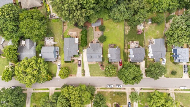 1033 Mills St, Raleigh, NC 27608 - aerial view of property's location featuring nearby suburban area