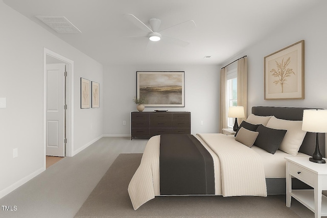 2539 Kasota Ln, Raleigh, NC 27610 - carpeted bedroom with baseboards and ceiling fan