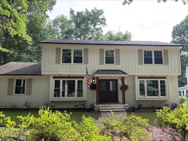 1300 Seabrook Ave, Cary, NC 27511 - view of front of property featuring crawl space, board and batten siding, and a shingled roof