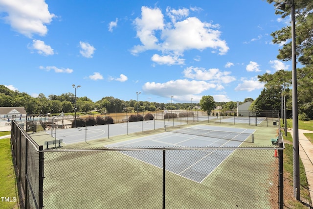 105 Leacroft Way, Durham, NC 27703 - view of tennis court with view of scattered trees