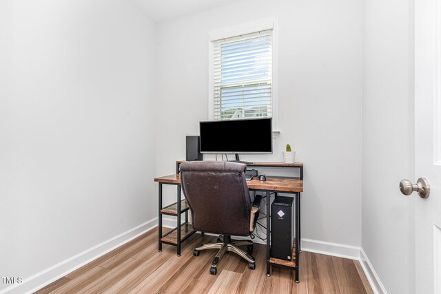 124 Airlie Place Ln, Willow Springs, NC 27592 - home office with wood finished floors and baseboards
