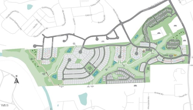 1216 Hardin Hill Ln, Knightdale, NC 27545 - map showing property parcels
