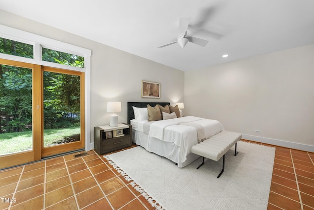 213 Chimeneas Pl, Chapel Hill, NC 27517 - bedroom with ceiling fan and recessed lighting