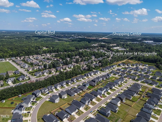 265 Purple Aster St, Youngsville, NC 27596 - aerial view of residential area