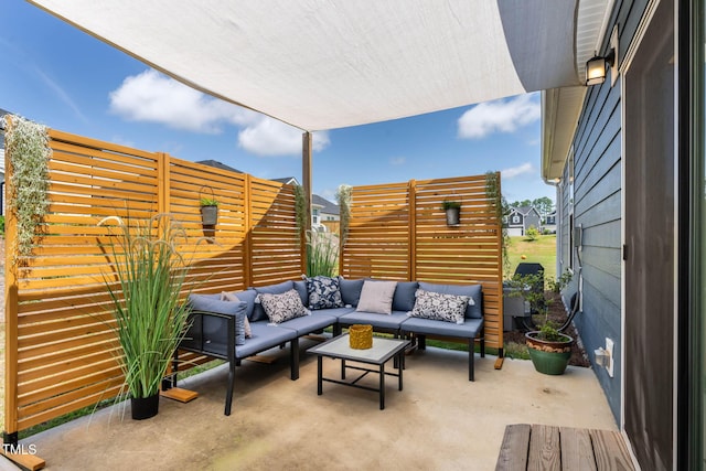 265 Purple Aster St, Youngsville, NC 27596 - view of patio featuring an outdoor living space