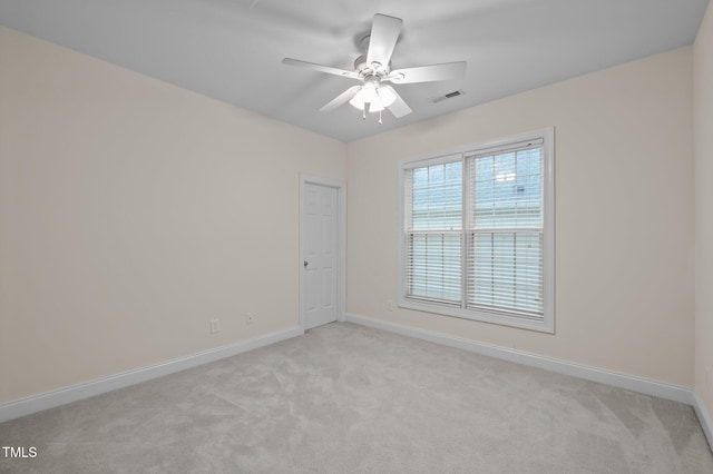 1040 Bellenden Dr, Durham, NC 27713 - unfurnished room with light carpet and a ceiling fan