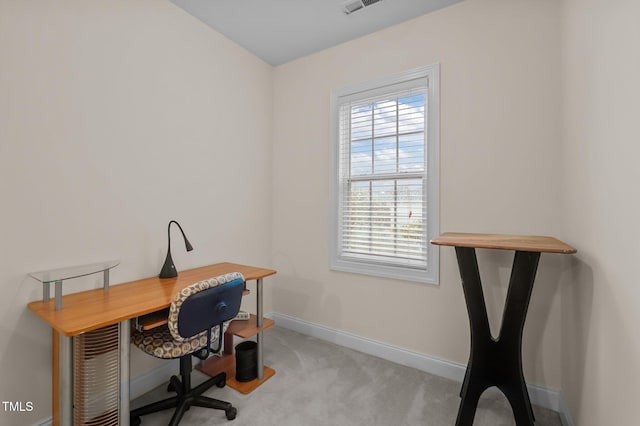1040 Bellenden Dr, Durham, NC 27713 - office area with plenty of natural light and light carpet