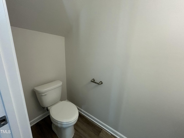201 W Railroad St, Robersonville, NC 27871 - bathroom with toilet and wood finished floors