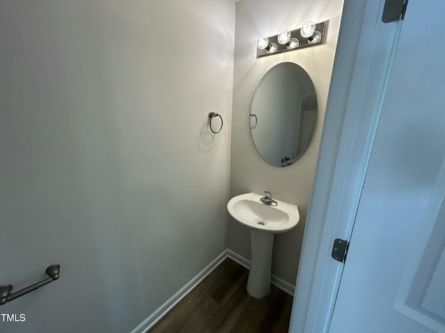 201 W Railroad St, Robersonville, NC 27871 - bathroom with wood finished floors and baseboards