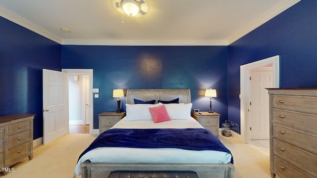 604 Hillcrest Pl, Goldsboro, NC 27534 - carpeted bedroom featuring crown molding and baseboards