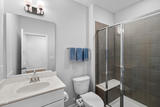 7117 Crested Iris Pl, Durham, NC 27703 - bathroom with vanity and a shower stall