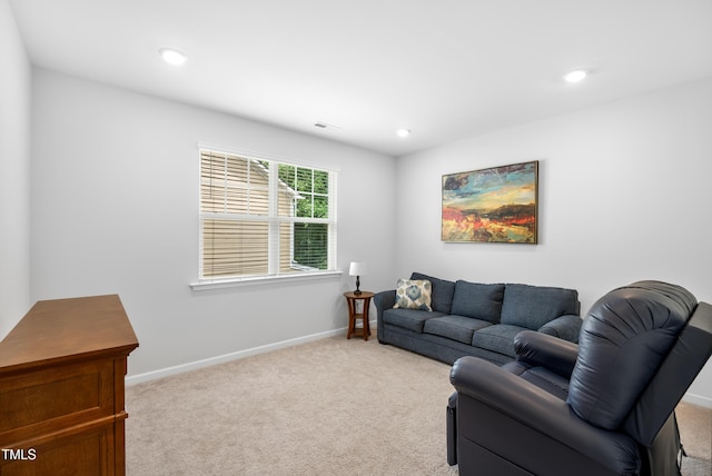 7117 Crested Iris Pl, Durham, NC 27703 - living room with light colored carpet and recessed lighting