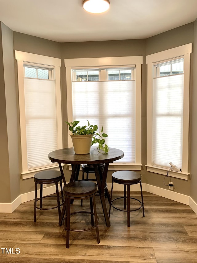 55 Running Deer Path, Timberlake, NC 27583 - dining space featuring healthy amount of natural light and wood finished floors