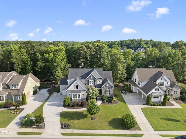 1325 Mackinaw Dr, Wake Forest, NC 27587 - view of subject property featuring a heavily wooded area