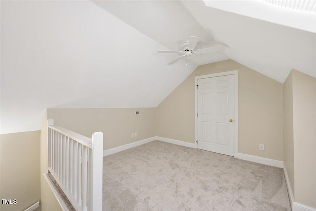 2008 Corberrie Ln, Raleigh, NC 27613 - bonus room featuring carpet floors, lofted ceiling, and ceiling fan