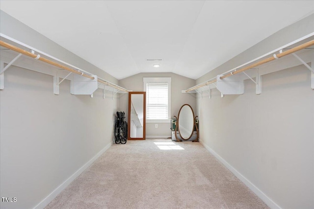 513 Brooks St, Wake Forest, NC 27587 - walk in closet with vaulted ceiling and carpet flooring