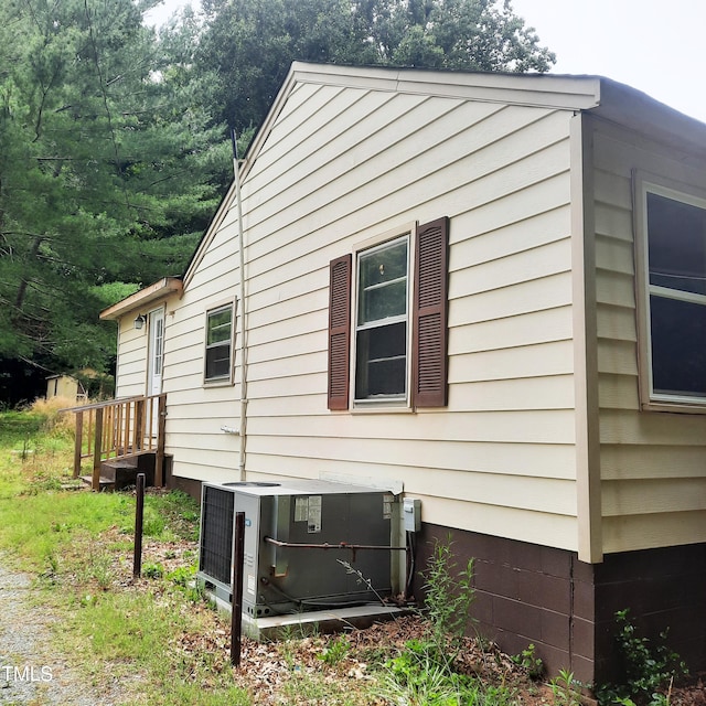 4112 Forrest Ave, Efland, NC 27243 - view of home's exterior with a cooling unit