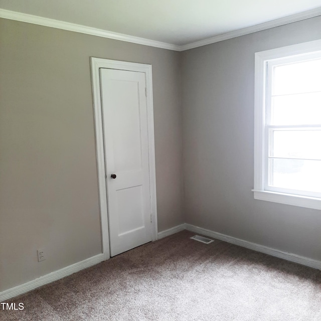 4112 Forrest Ave, Efland, NC 27243 - spare room with carpet floors and ornamental molding