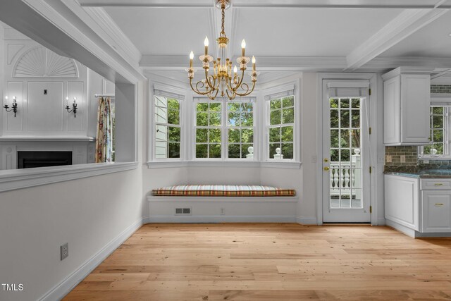 4315 Sugar Pine Ln, Durham, NC 27705 - unfurnished sunroom featuring a chandelier