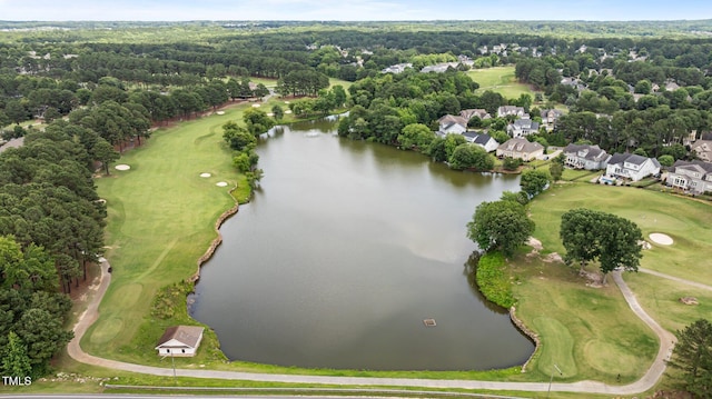 763 Heritage Arbor Dr, Wake Forest, NC 27587 - aerial view of property's location featuring a nearby body of water, a golf club, and nearby suburban area