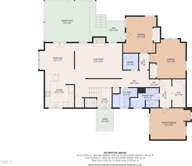 3205 Dell Dr, Raleigh, NC 27609 - view of room layout
