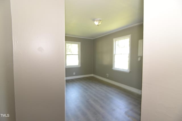 521 S Lombard St, Clayton, NC 27520 - unfurnished room featuring ornamental molding and wood finished floors