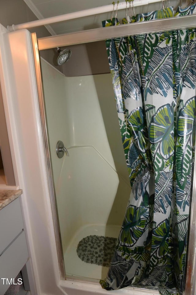 521 S Lombard St, Clayton, NC 27520 - full bathroom with a stall shower and vanity