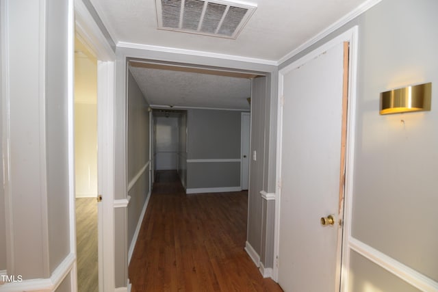 521 S Lombard St, Clayton, NC 27520 - hallway featuring wood finished floors and ornamental molding