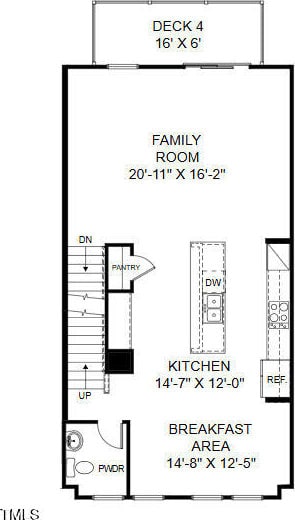 2808 Kempthorne Rd Lot 61, Cary, NC 27519 - view of property floor plan