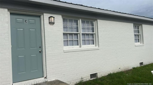 6444 Applecross Ave Unit A, B, C, Fayetteville, NC 28304 - entrance to property with crawl space and brick siding