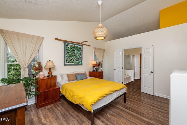 3616 Culater Ct, Raleigh, NC 27616 - bedroom with wood finished floors and high vaulted ceiling