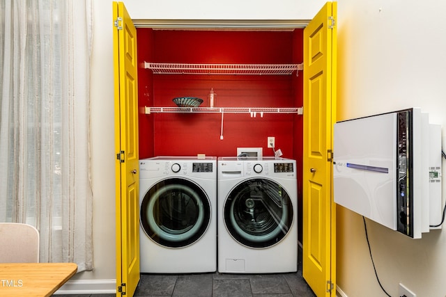 3616 Culater Ct, Raleigh, NC 27616 - laundry room with independent washer and dryer and tile patterned floors