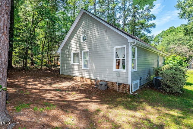 3616 Culater Ct, Raleigh, NC 27616 - view of side of home featuring crawl space and a cooling unit