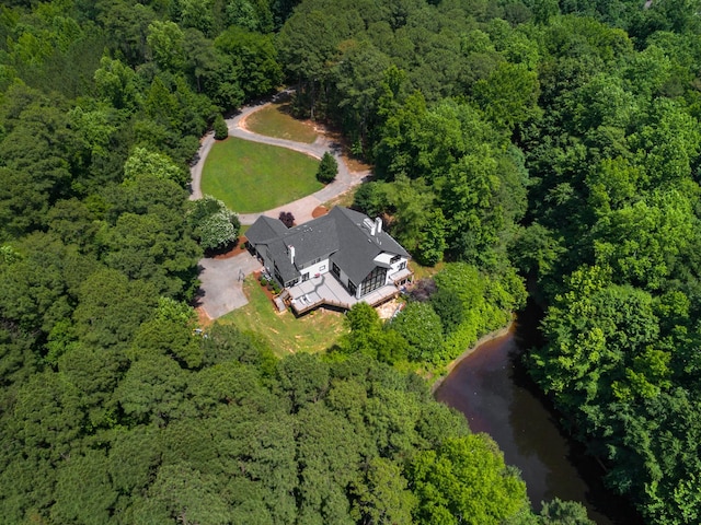 1004 Buttar Ln, Raleigh, NC 27614 - aerial view of property's location featuring a forest and a large body of water
