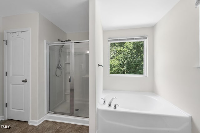 702 Pitch Pine Dr, Creedmoor, NC 27522 - bathroom featuring a shower stall and a bath